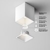 Миниатюра фото потолочный светодиодный светильник maytoni alfa led c065cl-8w4k-sq-wb | 220svet.ru